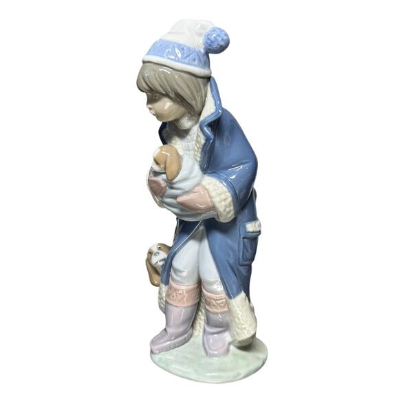 LLADRO‎ Friday’s Child Figurine Retired #6019 Boy Puppies Dogs 1993 Nino Viernes - Picture 2 of 16